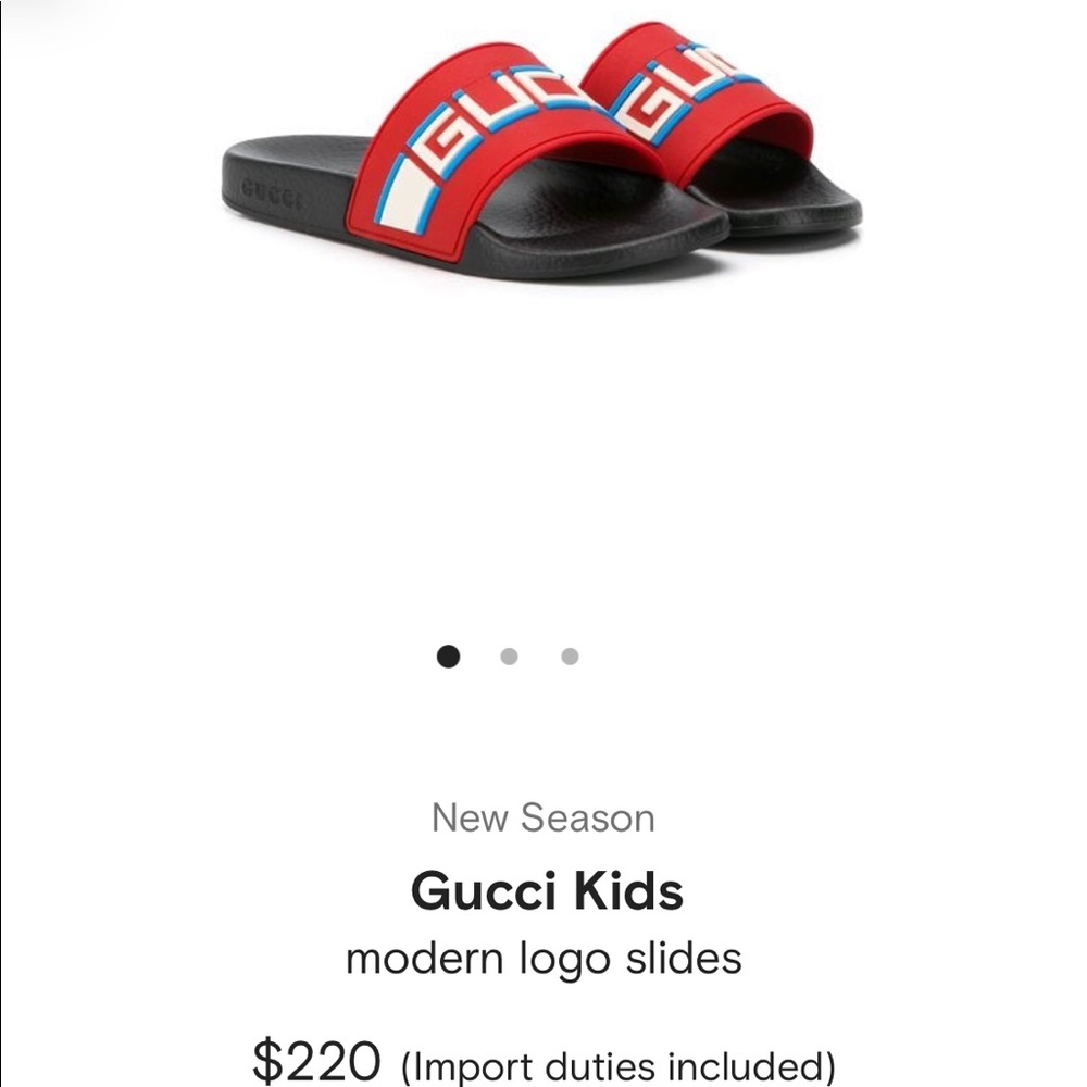 Kids Gucci slides, GREAT CONDITION, like new